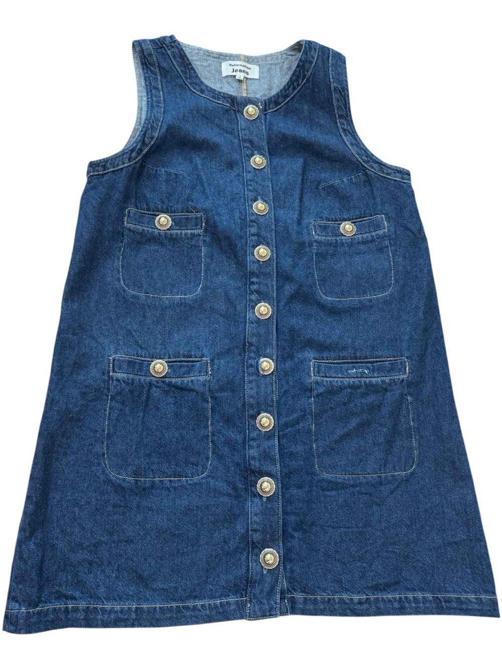 Reformation Jeans Blue and White Label - Picture 2 of 8